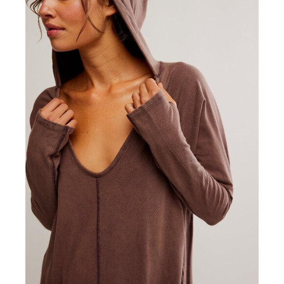 NWT FP MOVEMENT Hot Shot Long-Sleeve Onesie / Dark Espresso - Picture 5 of 10